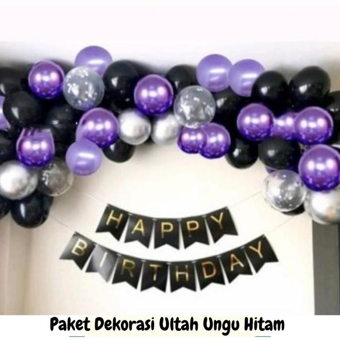 

Terlaris Paket Dekorasi Ulang Tahun tema Ungu Balon SALE