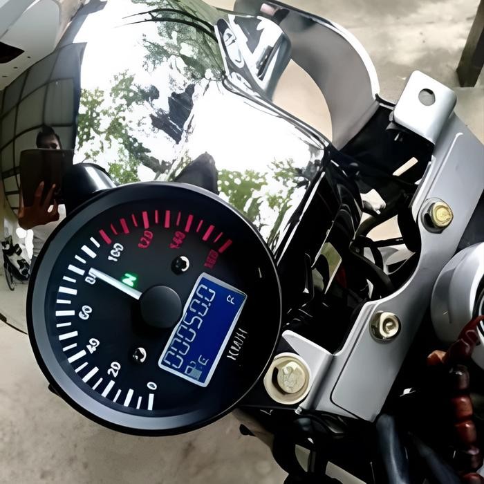 Speedometer Bulat Digital Universal Cb Tiger Megapro Rx King Vixion
