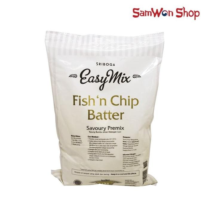 

Vanilla.storee SRIBOGA EASYMIX FISH N CHIP BATTER 1 KG - TEPUNG IKAN GORENG