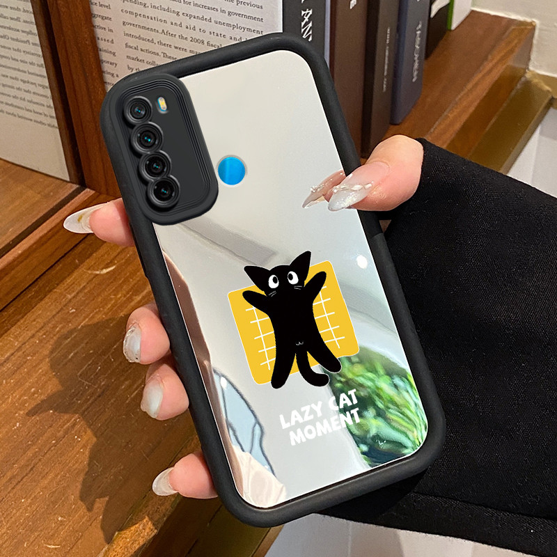 Casing Hp Untuk Xiaomi Redmi Note 8 Redmi Note 8T Redmi Note 8 Pro Case Kucing hitam lucu Kasing Cer