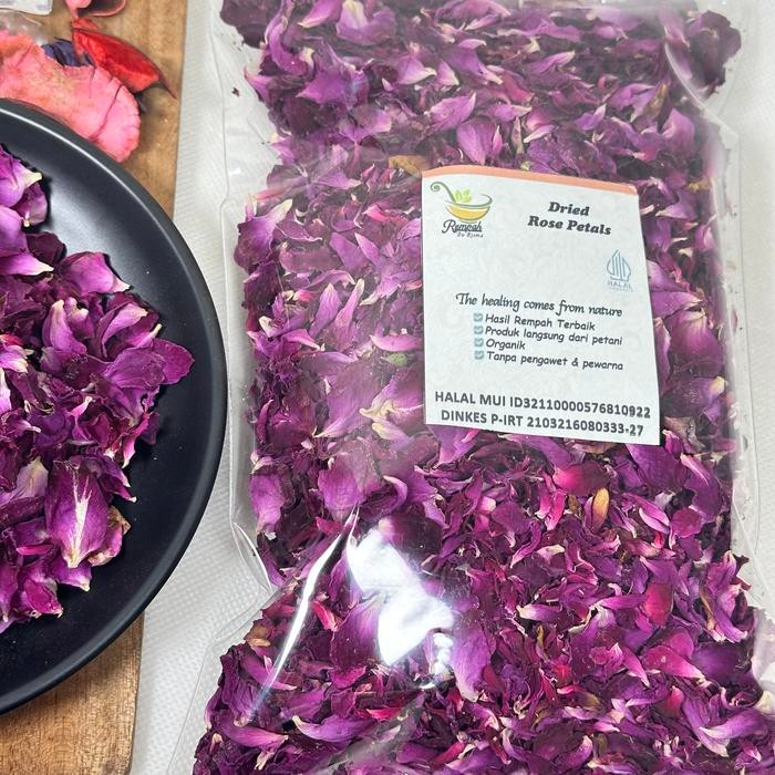 

Simplisia Bunga Mawar Kering Berat Bersih Produk 100 Gram