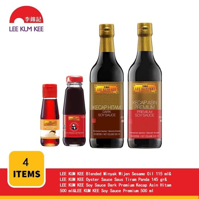 

LEE KUM KEE Minyak Wijen Campuran 115ml + LEE KUM KEE Saus Tiram Cap Panda 145gr + LEE KUM KEE
