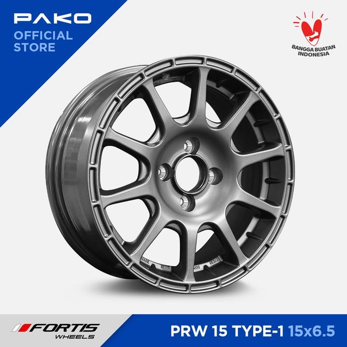 Ready Velg Mobil Fortis Wheels PRW Type 1 Rally Ring 15 - Pako Wheels