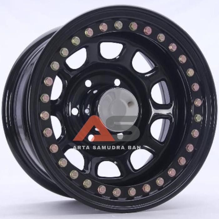 Ready Stok Velg Daytona Besi Steel Beadlock R 16 R16 PCD 6X139 6-139 Land Cruiser , Pajero , Hilux