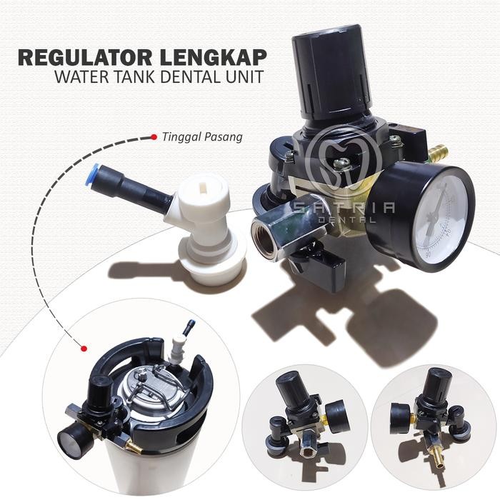 ready Regulator Lengkap Tabung Water Tank Dental Unit