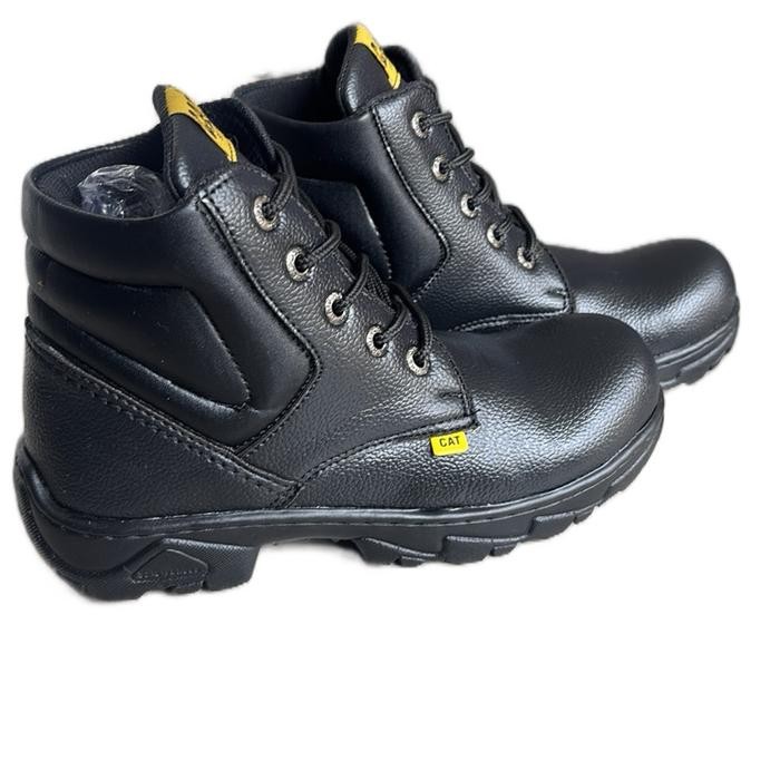 Saint Barkley - Sepatu Safety Boots Berkepala Besi Pria Shoes Kerja Synthetics Brown Safety Jogger