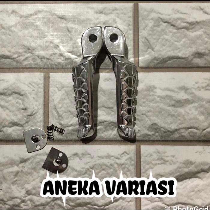 Yollaola.store INJAKAN STEP CHROME BELAKANG APRILIA HONDA YAMAHA MATIC BEAT SCOOPY