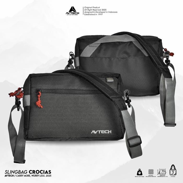 

LB593 Avtech - Tas Selempang Pria Wanita - Crossbody - Shoulder Bag - Sling Bag CROCIAS FREE ONGKIR