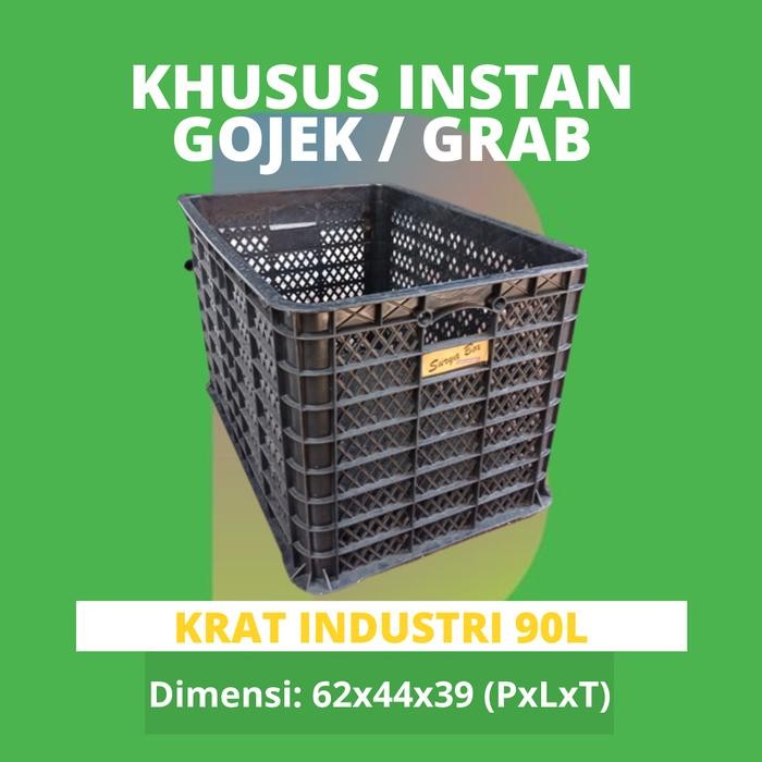(GOJEK) KRAT INDUSTRI 90L / KERANJANG KRAT BUAH PLASTIK 90L MURAH