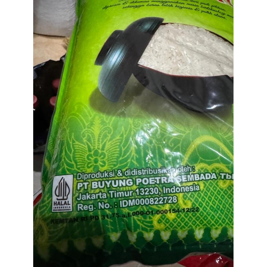 

Beras Putih Cap Hoki 5 Kg