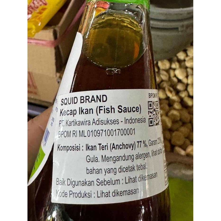 

[Kecil] Squid Brand Fish Sauce Thailand / Kecap Ikan 300 Ml