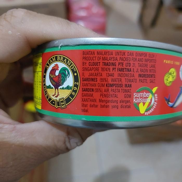 

Ayam Brand Sarden Saus Tomat Oval 425 Gram