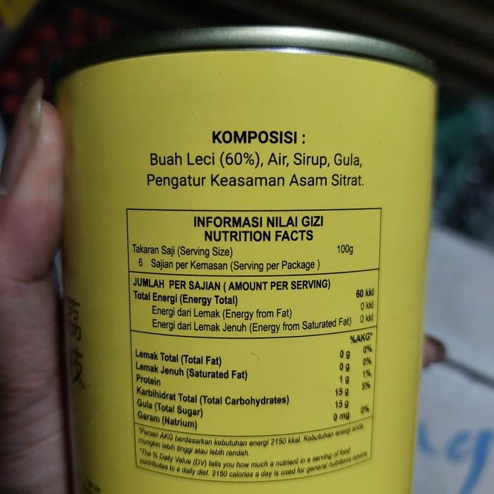 

Leci Kaleng / Lychees In Syrup Tts Brand 567 Gram