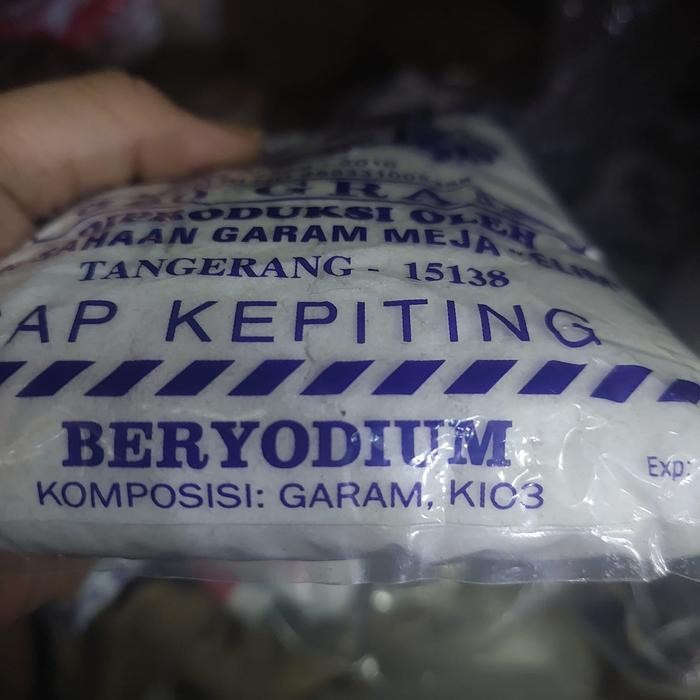 

1 Bal Isi 20 Bungkus Garam Meja Cap Kepiting 500 Gram