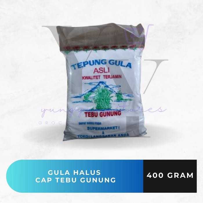 

Tepung Gula Halus Cap Tebu Gunung 400 Gram