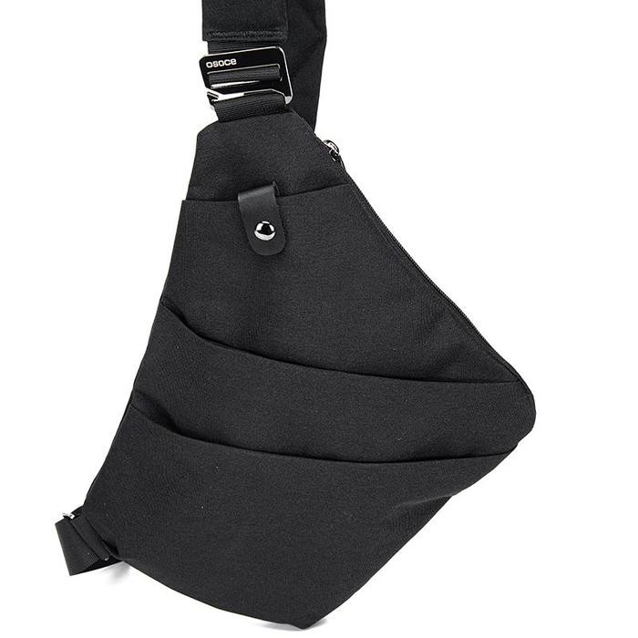 

ET808 Tas Selempang Pria Simpel OSOCE - Tas Bahu Pria Tas Punggung Hitam - Slingbag Cowo Cowok