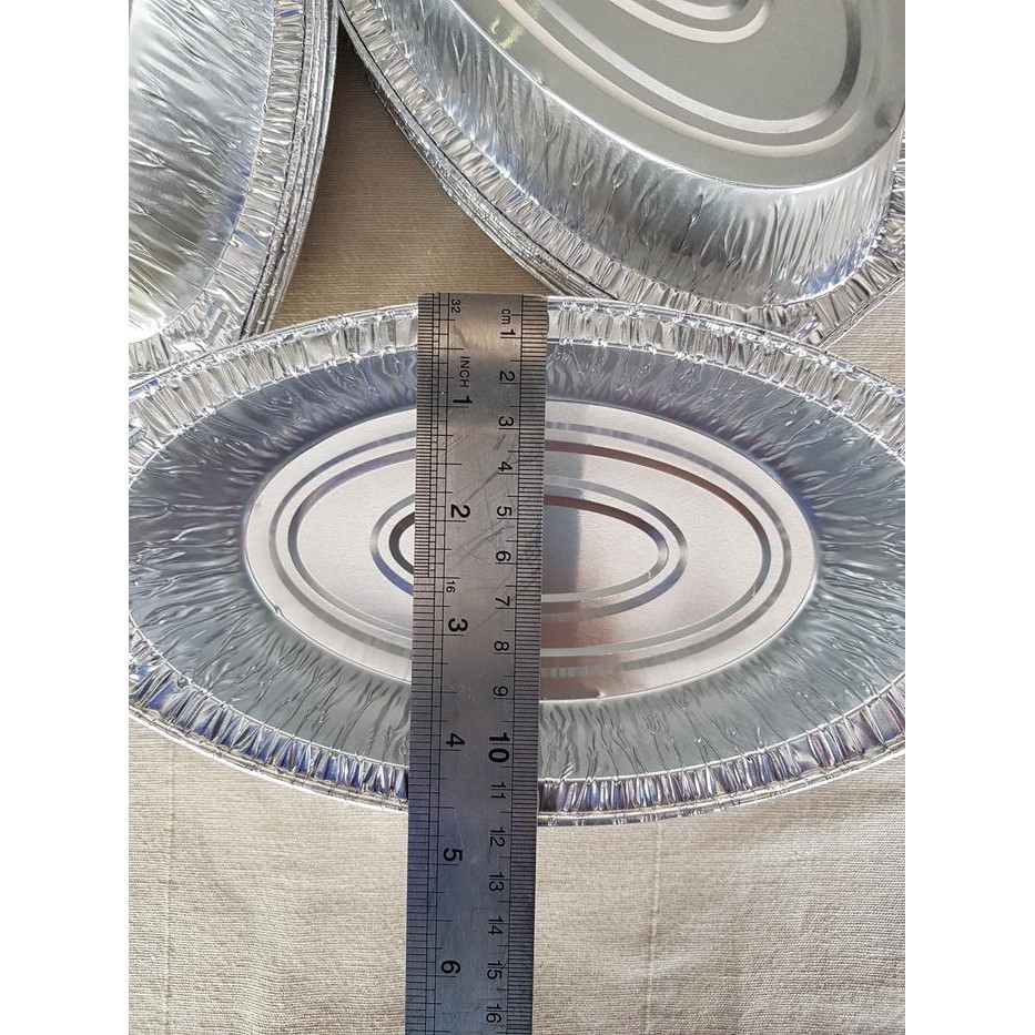 Alumunium Foil Cup Oval 522-Om [ 10Pcs ]