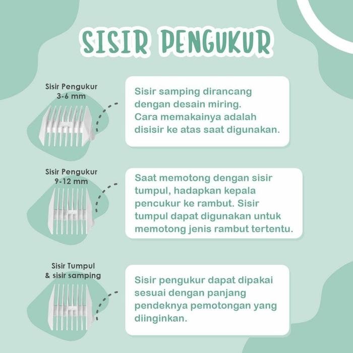Oonew Waterproof Hair Clipper - Alat Pencukur Rambut Bayi Anak
