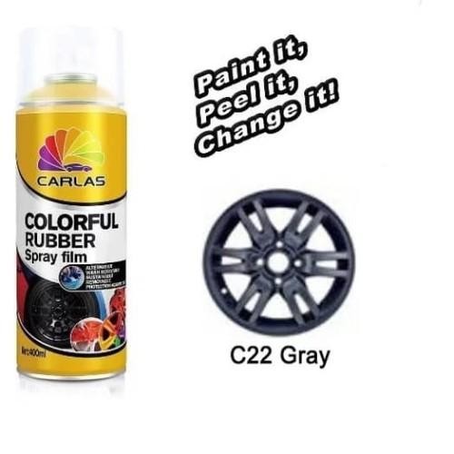 CARLAS RUBBER PAINT Abu-Abu Doff cat semprot karet C22 Grey Doff