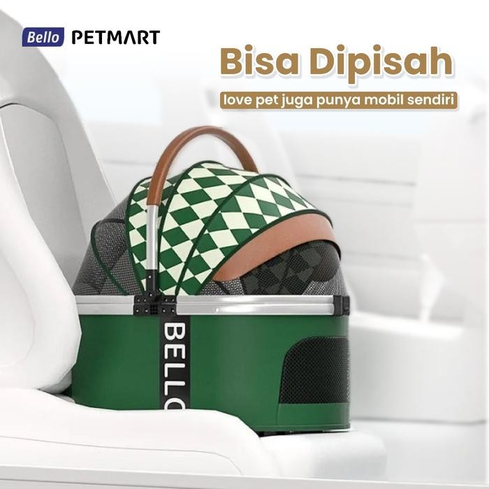 BELLO Pet Stroller Detachable Signature WM01