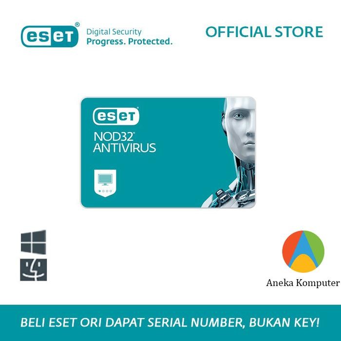 Terlaris Antivirus ESET NOD32 Antivirus - 1 Komputer 1 Tahun SALE