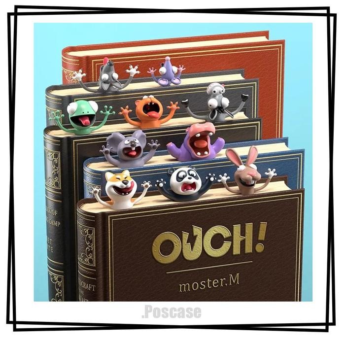 

Pembatas Buku 3D Funny Animals Bookmark Cute Lucu