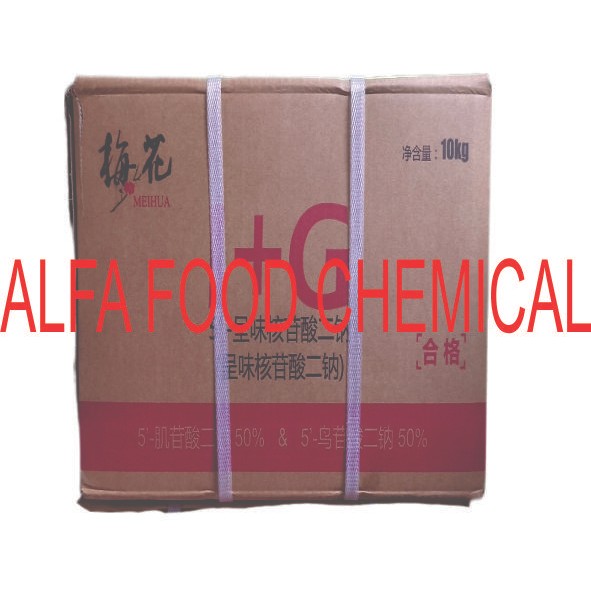 

I&G Disodium 5 Ribonucleotide / 1000 Rasa / Ribotide Ex. Meihua (1 Kg) Dan 10 Kg Besertfikat Halal