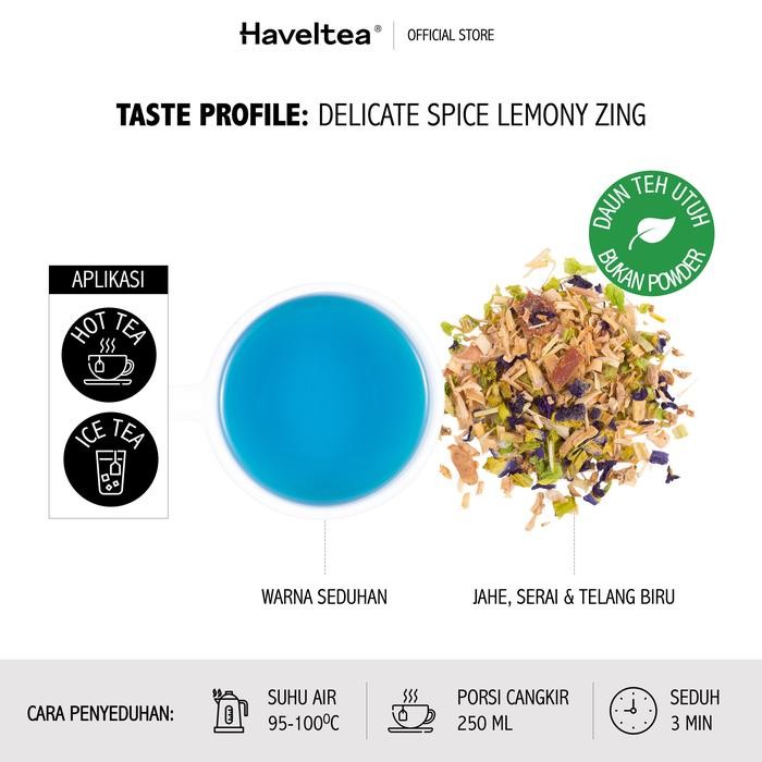

Lecy.store2 ASANA BLEU Big Tin Haveltea Tisane Kembang Telang & Jahe Herbal