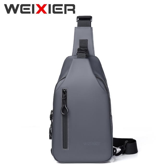 

HL559 WEIXIER XB301 Tas Selempang Pria USB Port Shoulder Sling Bag Anti Air PROMO SPECIAL