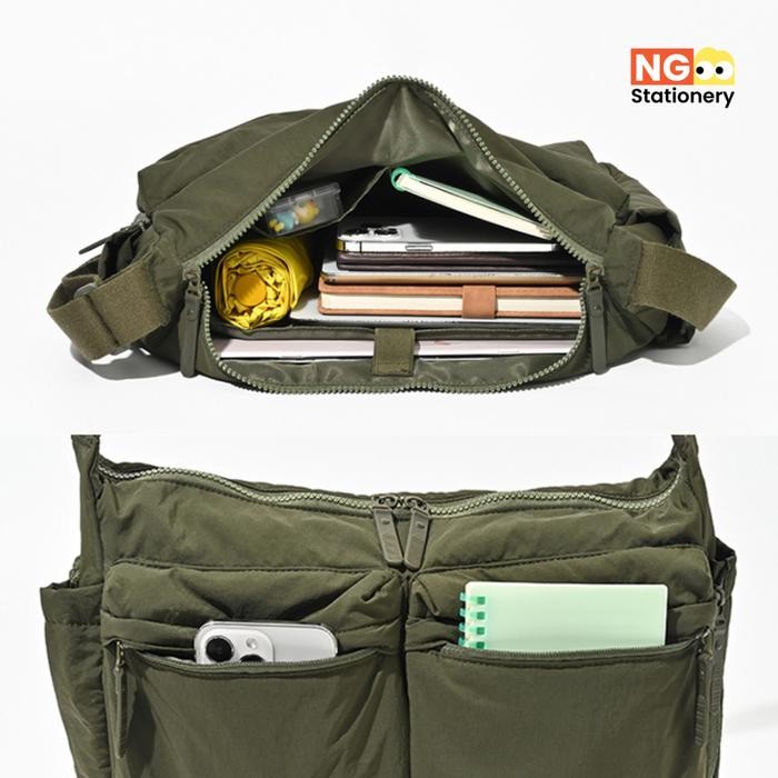 

TI944 NG Stationery - RAFAEL Tas Selempang UQ Messenger Bag Shoulder Bag Large Tote Bag Tas Bahu