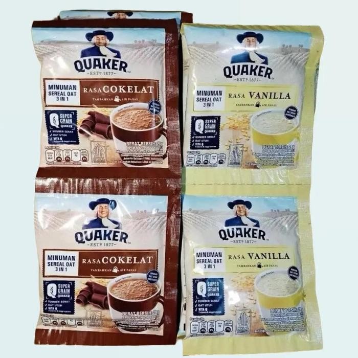 

Quaker Oatmeal 3in1 28g (10 Sachet) Diet Sehat Food Sereal Makanan Cereal