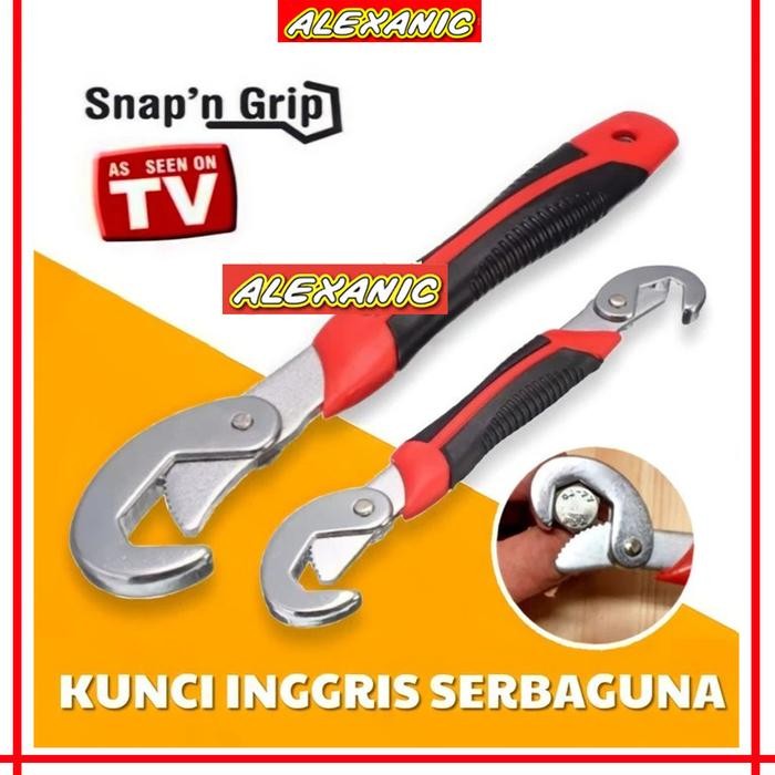 Universal SNAP N GRIP Magic Wrench Kunci Inggris Serbaguna Kunci Inggris Kecil Kunci Inggris Besar