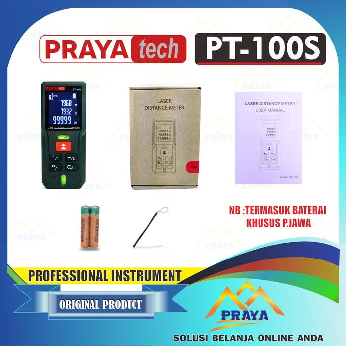 100m laser distance meter / meteran laser PRAYATECH 100 meter digital (TERBAIK) (TERBARU) (TERMURAH)