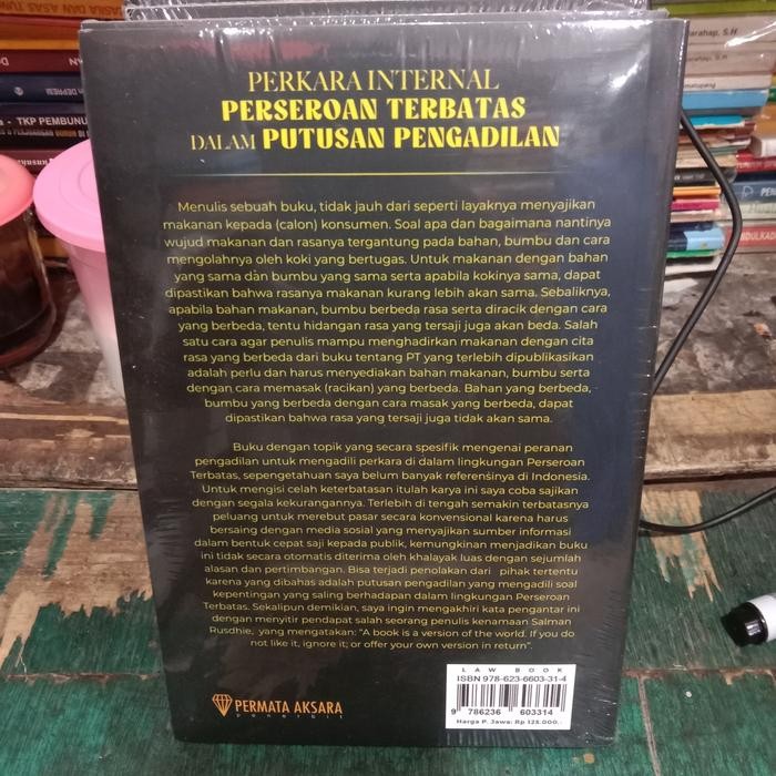

SALE !!! PERKARA INTERNAL PERSEROAN TERBATAS DALAM PUTUSAN PENGADILAN ORI READYY