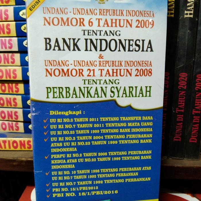 

SALE !!! UNDANG UNDANG NO 6 TAHUN 2009 BANK INDONESIA NO 21 PERBANKAN SYARIAH READYY