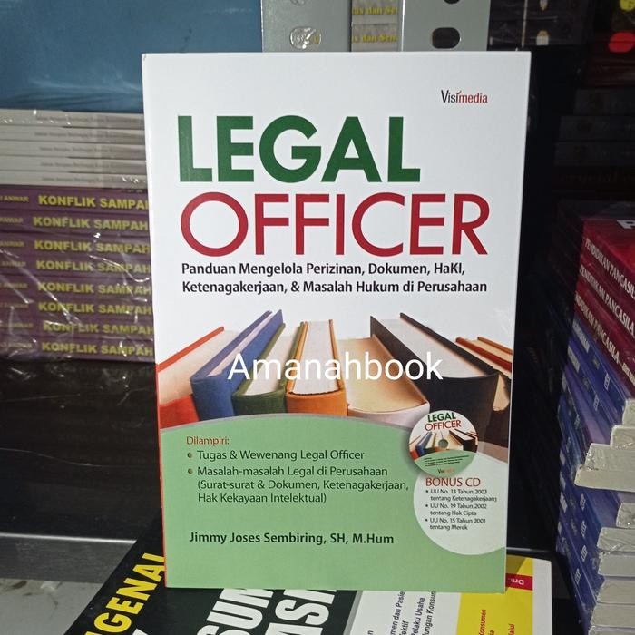 

SALE !!! BUKU LEGAL OFFICER PANDUAN MENGELOLA PERIZINAN DOKUMEN HAKI READYY