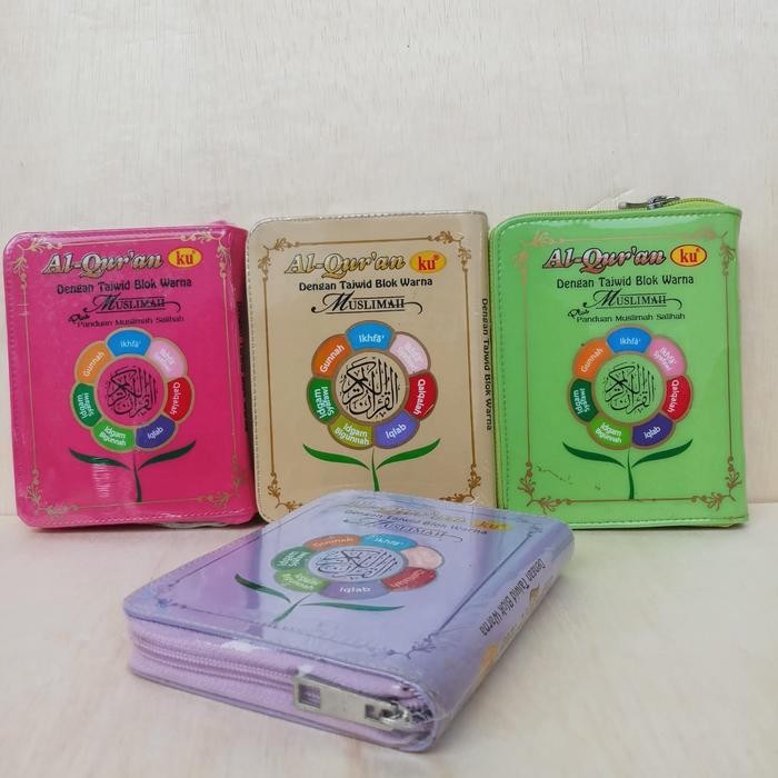 

SALE !!! AL QURANKU MUSLIMAH TERJEMAH TAJWID BLOK WARNA RESLETING UKURAN SAKU, AL-QURAN TAJWID