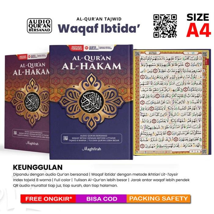 

SALE !!! AL-QURAN BELAJAR DENGAN TAJWID, WAQAF IBTIDA DAN AUDIO MAGHFIRAH READYY