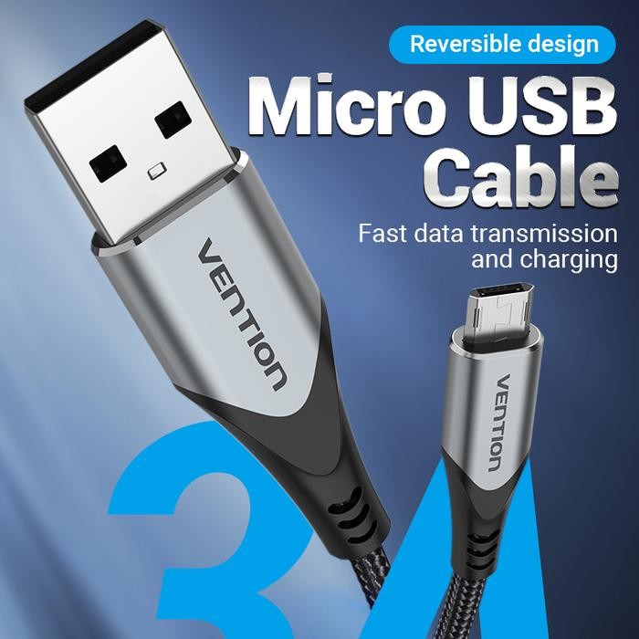 Vention Kabel Micro Usb Reversible Braided