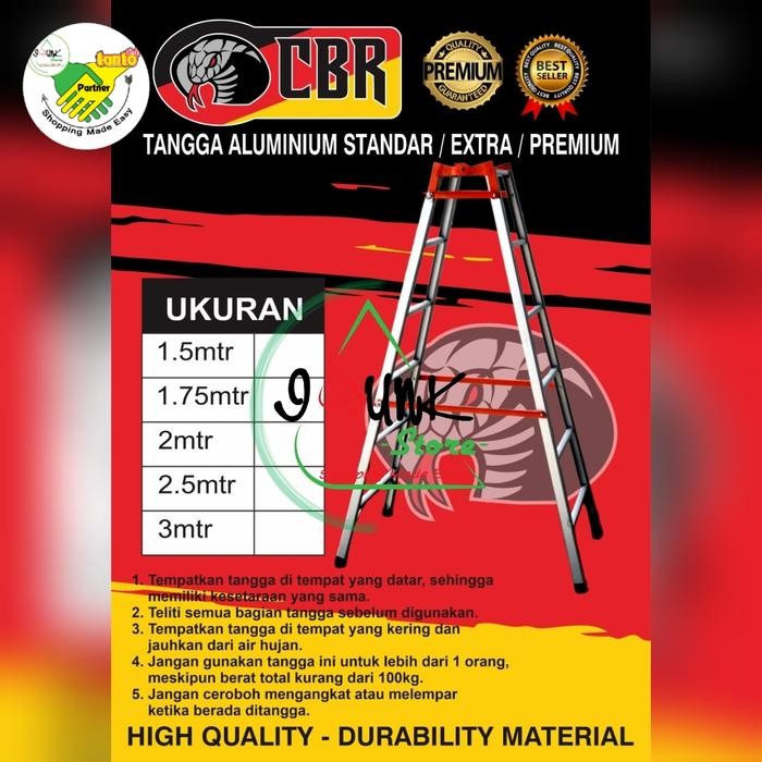 TANGGA LIPAT / TANGGA ALUMINIUM 2 FUNGSI /BERKUALITAS - KUAT *