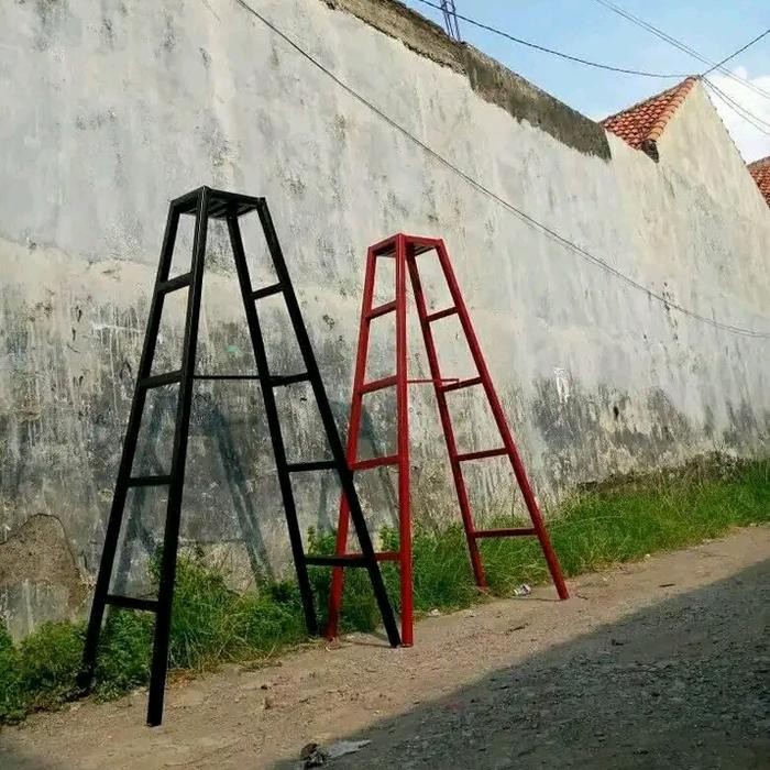 Tangga lipat besi holow4x4 Bahan Tebal tinggi 3Meter *