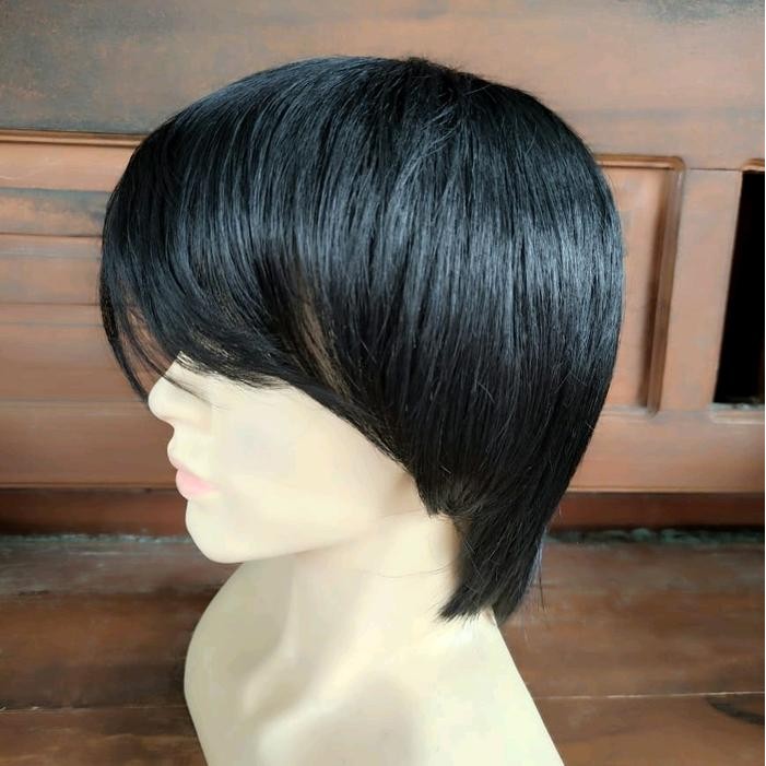 Full Wig Rambut Pendek Pria Model Rambut Cowok Korea Pasti Ori