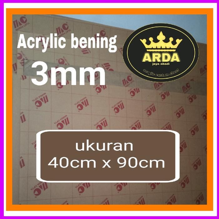 

Akrilik bening 3mm 40 x 90 Acrylic clear 3mm akrilik 3mm bening lembaran miika plastik marga cipta