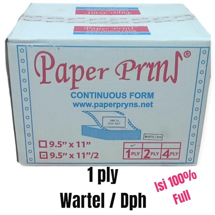 

Kertas wartel / Dph 1 - 3 ply isi 100% full