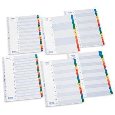 

Bantex Reinforced Tabs Divider Indexes/Pembatas Binder/Penyekat Ordner