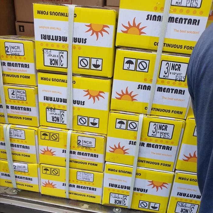 

Continous Form Kertas Komputer 9,5x11" 2 ply UTUH merk Sinar Mentari
