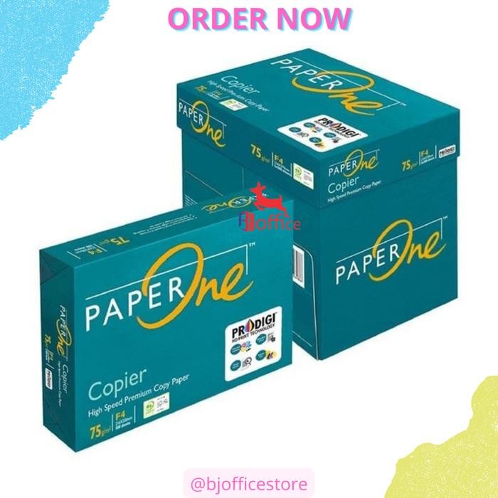 

PAPER ONE KERTAS HVS 75 GSM A4 PER BOX ISI 5 RIM