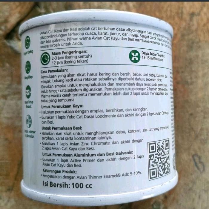 Avian Bronze Emas 100cc Cat Minyak Besi Kayu