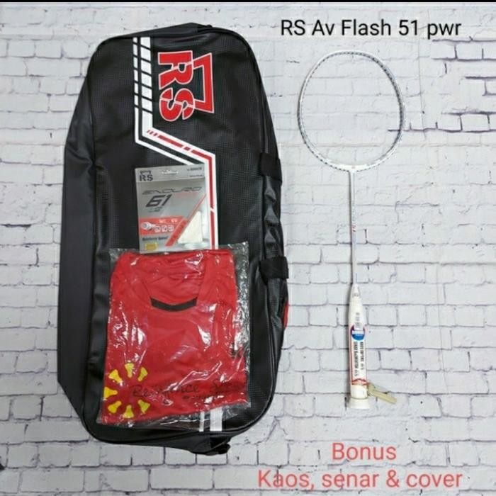 Raket Badminton Rs Av Flash 51 Power Terbaru Best Quality 100% Original