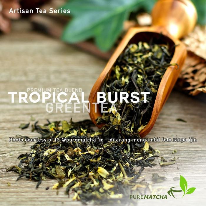 

Artisan Tea Cafe - Green Tea Fruity Tropical Burst 250gr Teh Hijau